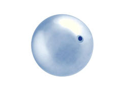 Light Blue -  10mm Round Swarovski Crystal Pearls Strand of 50 - BeadPrism