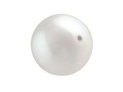White -  6mm Round Swarovski Crystal Pearls Strand of 100 - BeadPrism