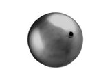Dark Grey - 10mm Half-Drilled Round Swarovski Crystal Pearls Pack of 10