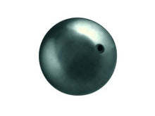 Load image into Gallery viewer, Tahitian - 8mm Half-Drilled Round Swarovski Crystal Pearls Pack of 25 - BeadPrism