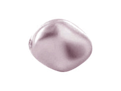Mauve -  9x8mm Twist Swarovski Crystal Pearls Strand of 25 - BeadPrism
