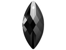 Load image into Gallery viewer, Swarovski 6110 Navette Pendant - 40x18mm - JET