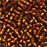 Pack of 50 gram SILVER LINED AMBER  Miyuki Delicas 11/0 Seed Beads Wholesale