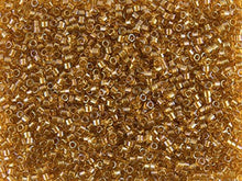 Load image into Gallery viewer, Pack of 50 gram LINED TOPAZ AB  Miyuki Delicas 11/0 Seed Beads Wholesale - BeadPrism