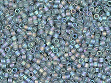 Load image into Gallery viewer, Pack of 50 gram Matte GREY AB - Miyuki 15/0 Delicas Seed Beads Wholesale - BeadPrism