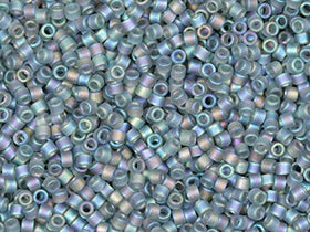 Pack of 50 gram Matte GREY AB - Miyuki 15/0 Delicas Seed Beads Wholesale - BeadPrism