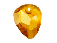 Load image into Gallery viewer, Swarovski 6190 Rock Pendant - 23mm - Topaz