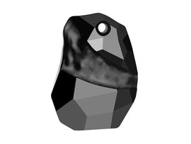 Swarovski 6191 Divine Rock Pendant - 19mm - JET