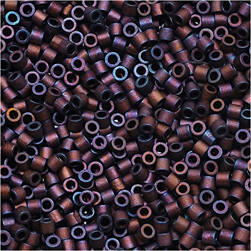 Pack of 50 gram Matte Metallic Copper - Miyuki 15/0 Delicas Seed Beads Wholesale - BeadPrism