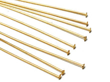 Load image into Gallery viewer, 14K Gold Filled Headpin, 2 Inch, 24 Gauge, Choose Package Size - BeadPrism