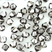Load image into Gallery viewer, Swarovski Crystal, #5328 Bicone Beads 3mm, Crystal Silver Night, Wholesale Packs - BeadPrism
