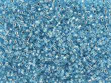 Load image into Gallery viewer, Pack of 50 gram Silver Lined Aqua - Miyuki 15/0 Delicas Seed Beads Wholesale - BeadPrism