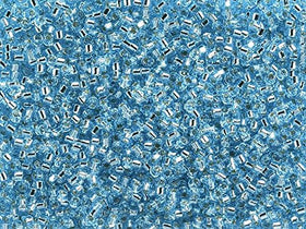 Pack of 50 gram Silver Lined Aqua - Miyuki 15/0 Delicas Seed Beads Wholesale - BeadPrism