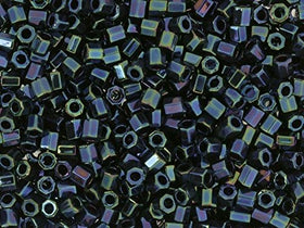 Pack of 50 gram 8/0 BLUE IRIS  HEX CUT Miyuki Delicas Seed Beads Wholesale - BeadPrism