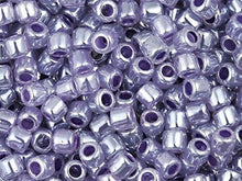 Load image into Gallery viewer, Pack of 50 gram Lined Crystal Purple  Delicas 8/0 Seed Beads Wholesale - BeadPrism