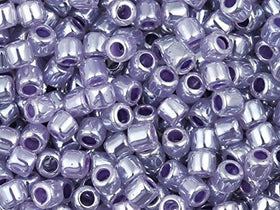 Pack of 50 gram Lined Crystal Purple  Delicas 8/0 Seed Beads Wholesale - BeadPrism