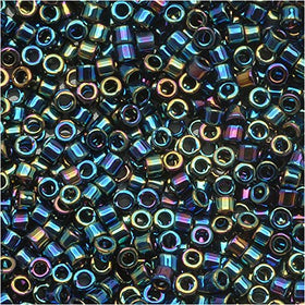 Pack of 50 gram MED.BLUE IRIS - Miyuki 15/0 Delicas Seed Beads Wholesale - BeadPrism