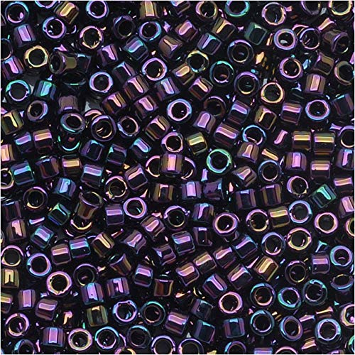 Pack of 50 gram PURPLE IRIS - Miyuki 15/0 Delicas Seed Beads Wholesale - BeadPrism