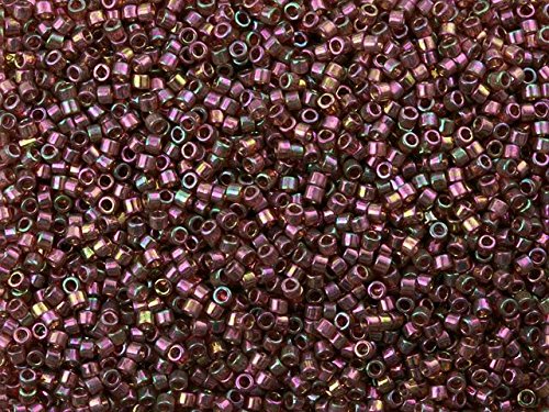 Pack of 50 gram GOLD RED LUSTER - Miyuki Delicas 11/0 Seed Beads Wholesale - BeadPrism