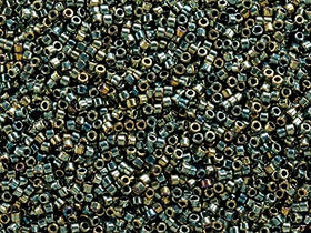 Pack of 50 gram METALLIC GREEN  Miyuki Delicas 11/0 Seed Beads Wholesale - BeadPrism