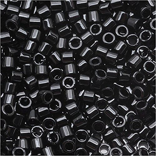 Pack of 50 gram BLACK - Miyuki 15/0 Delicas Seed Beads Wholesale - BeadPrism