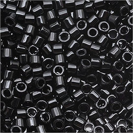Pack of 50 gram BLACK - Miyuki 15/0 Delicas Seed Beads Wholesale - BeadPrism