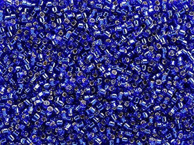 Pack of 50 gram SILVER LINED SAPHIRE - Miyuki Delicas 11/0 Seed Beads Wholesale - BeadPrism
