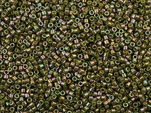 Load image into Gallery viewer, Pack of 50 gram OLIVE AB - Miyuki Delicas 11/0 Seed Beads Wholesale - BeadPrism