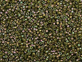 Pack of 50 gram OLIVE AB - Miyuki Delicas 11/0 Seed Beads Wholesale - BeadPrism