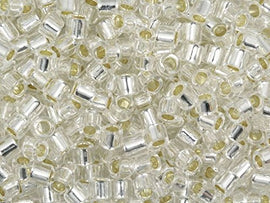 Pack of 50 gram SILVER LINED Crystal  Delicas 8/0 Seed Beads Wholesale - BeadPrism