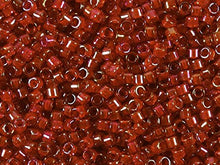 Load image into Gallery viewer, Pack of 50 gram CI RED/RED AB  Miyuki Delicas 11/0 Seed Beads Wholesale - BeadPrism