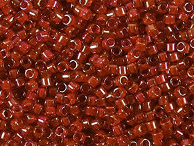 Pack of 50 gram CI RED/RED AB  Miyuki Delicas 11/0 Seed Beads Wholesale - BeadPrism
