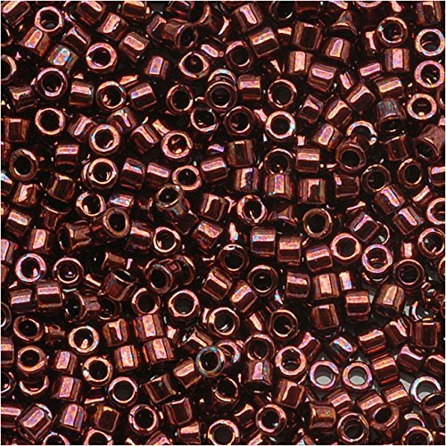 Pack of 50 gram METALLIC Raspberry - Miyuki 15/0 Delicas Seed Beads Wholesale - BeadPrism