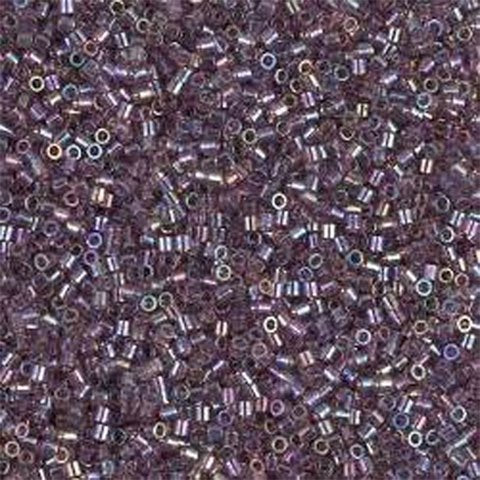 Pack of 50 gram Transparent  MAUVE AB - Miyuki 15/0 Delicas Seed Beads Wholesale - BeadPrism