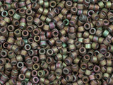 Pack of 50 gram MATTE METTALIC GR./PINK  Miyuki Delicas 11/0 Seed Beads Wholesale