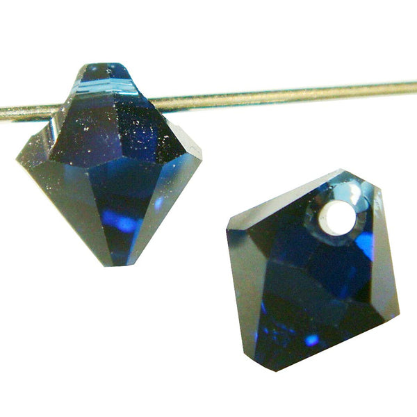 Wholesale Genuine Swarovski 6301 8mm Dark Indigo Bicone Beads, Choose Package Size - BeadPrism