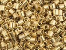 Load image into Gallery viewer, Pack of 25 gram Metallic 24 Karat Light Goldplated  Miyuki 15/0 Delicas Seed Beads Wholesale - BeadPrism