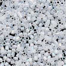 Load image into Gallery viewer, Pack of 50 gram WHITE OPAL AB - Miyuki 15/0 Delicas Seed Beads Wholesale - BeadPrism