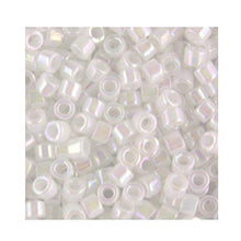 Load image into Gallery viewer, Pack of 50 gram WHITE PEARL AB - Miyuki Delicas 11/0 Seed Beads Wholesale - BeadPrism