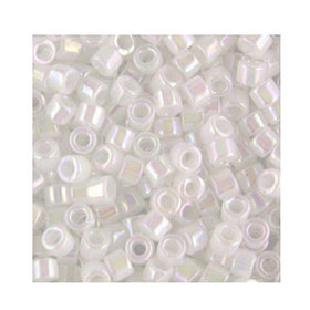 Pack of 50 gram WHITE PEARL AB - Miyuki Delicas 11/0 Seed Beads Wholesale - BeadPrism