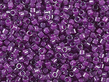 Load image into Gallery viewer, Pack of 50 gram LNED PALE BL/MAGENTA - Miyuki Delicas 11/0 Seed Beads Wholesale - BeadPrism