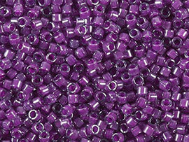 Pack of 50 gram LNED PALE BL/MAGENTA - Miyuki Delicas 11/0 Seed Beads Wholesale - BeadPrism