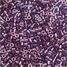 Pack of 50 gram Lavendar Blue Gold Luster - Miyuki 15/0 Delicas Seed Beads Wholesale - BeadPrism
