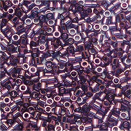 Pack of 50 gram Lavendar Blue Gold Luster - Miyuki 15/0 Delicas Seed Beads Wholesale - BeadPrism