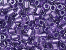 Load image into Gallery viewer, Pack of 50 gram Sparkling Purple Lined Crystal  Delicas 8/0 Seed Beads Wholesale - BeadPrism