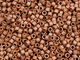 Pack of 50 gram MATTE COPPER PLATED  Miyuki Delicas 11/0 Seed Beads Wholesale - BeadPrism