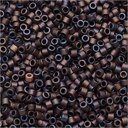 Pack of 50 gram MATTE Metallic Copper  Miyuki Delicas 11/0 Seed Beads Wholesale - BeadPrism