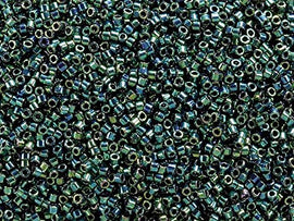 Pack of 50 gram METALLIC TEAL IRIS Miyuki Delicas 11/0 Seed Beads Wholesale - BeadPrism