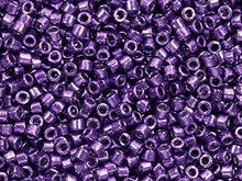 Load image into Gallery viewer, Pack of 50 gram Galvanized Dark Purple  Delicas 8/0 Seed Beads Wholesale - BeadPrism