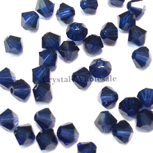 Load image into Gallery viewer, Swarovski Crystal, #5301 Bicone Beads 5mm, Dark Indigo, Wholesale Packs - BeadPrism